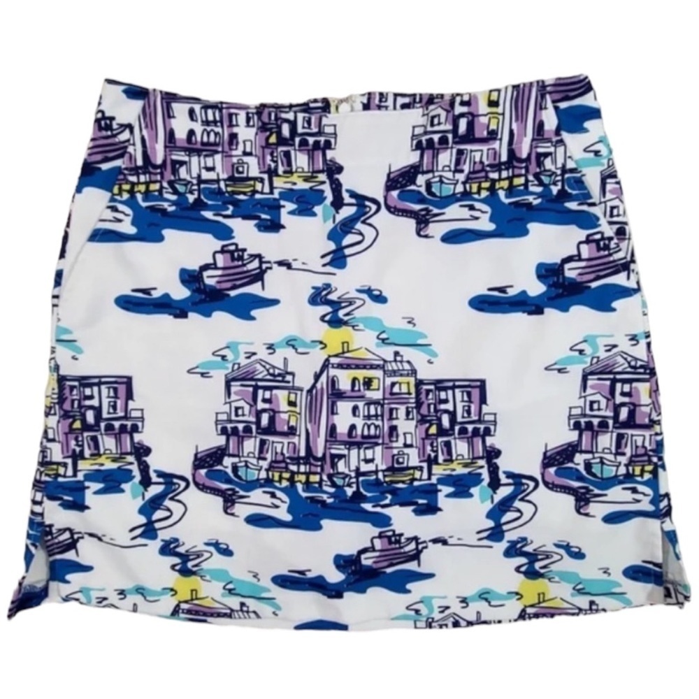 LADY HAGEN Golf / Tennis Skorts in City/Village Art Print Size 2 - Picture 2 of 6